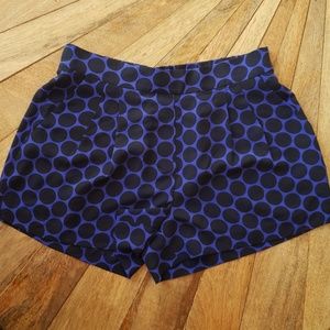 Polka dot silk shorts